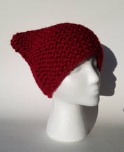Square Hat Knit Kit, Easy Knit Project, Knitting Subscription Box, Cat Ears Beanie Knit Kit, Double Point Tobaggan Kit