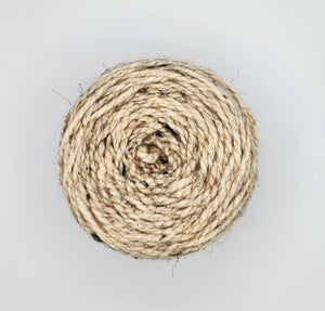 Super Bulky Yarn, Size 6, Ivory Marble, Acrylic Wool Blend, 6 oz, 171 grams, 106 yards