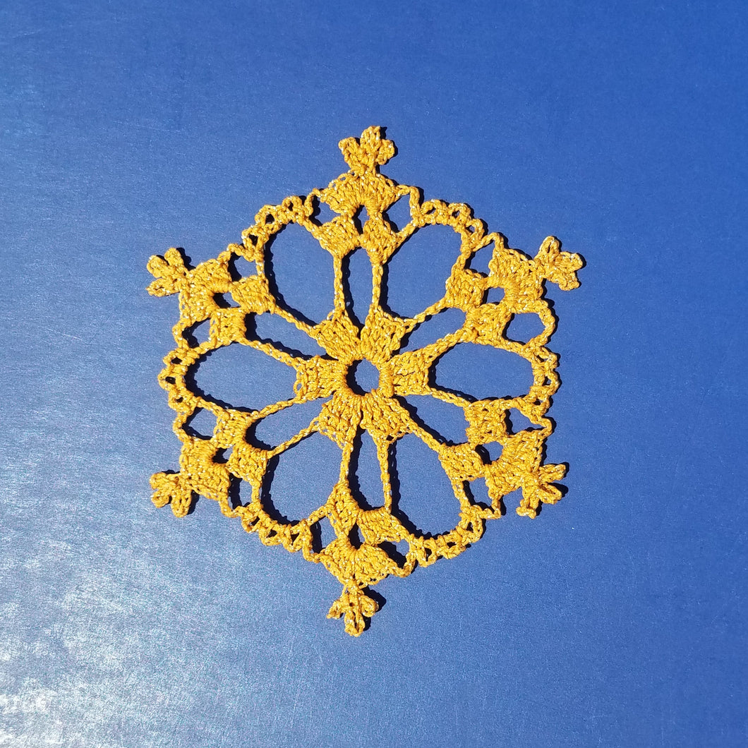 Snowflake Ornament, Crocheted Snowflake, Lace Snowflake, Snowflake Ornament