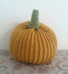 Pumpkin, Crocheted Pumpkin, Harvest Pumpkin, Autumn Decor