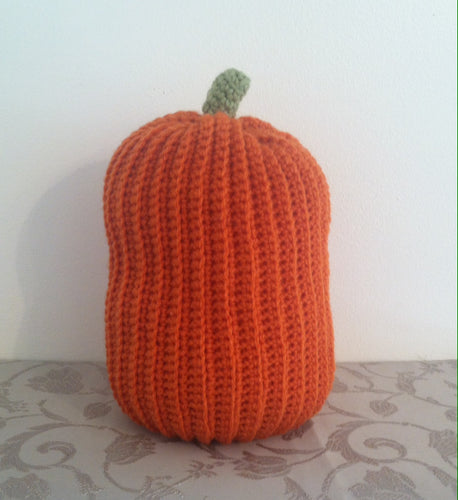 Pumpkin, Crocheted Pumpkin, Harvest Pumpkin, Autumn Decor